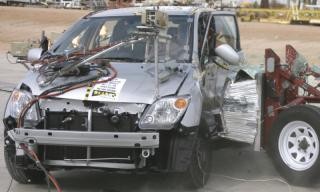 NCAP 2006 Scion xA side crash test photo