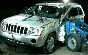 NCAP 2006 Jeep Grand Cherokee side crash test photo