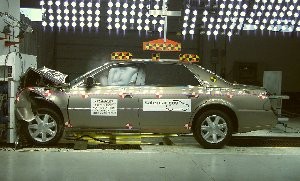 NCAP 2006 Cadillac DTS front crash test photo