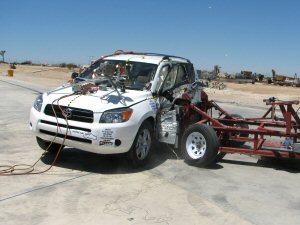 NCAP 2006 Toyota RAV4 side crash test photo