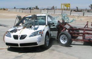 NCAP 2007 Pontiac G6 side crash test photo