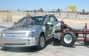 NCAP 2007 Cadillac STS side crash test photo