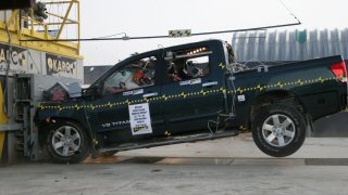 NCAP 2008 Nissan Titan front crash test photo