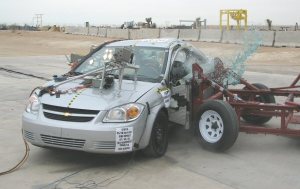 NCAP 2008 Chevrolet Cobalt side crash test photo