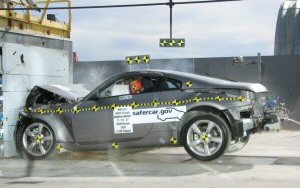 NCAP 2008 Nissan 350Z front crash test photo