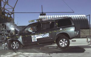 NCAP 2008 Nissan Armada front crash test photo