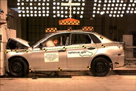 NCAP 2008 Subaru Impreza front crash test photo