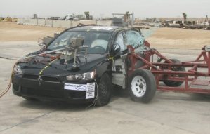 NCAP 2008 Mitsubishi Lancer side crash test photo