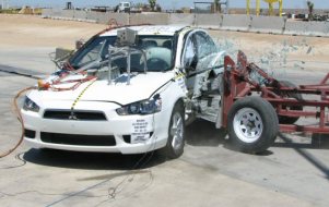 NCAP 2008 Mitsubishi Lancer side crash test photo