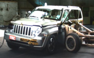 NCAP 2008 Jeep Liberty side crash test photo