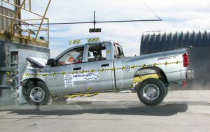 NCAP 2008 Dodge Ram 1500 front crash test photo