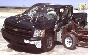 NCAP 2009 Chevrolet Silverado side crash test photo