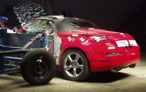 NCAP 2009 Nissan 350Z side crash test photo