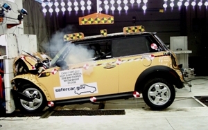 NCAP 2009 Mini Cooper front crash test photo