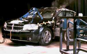 NCAP 2009 Dodge Avenger side crash test photo