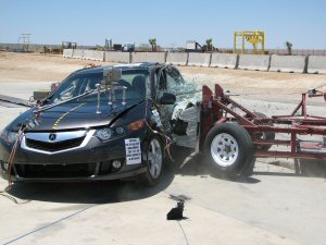 NCAP 2009 Acura TSX side crash test photo
