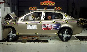 NCAP 2010 Chevrolet Cobalt front crash test photo