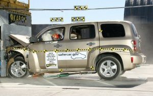 NCAP 2010 Chevrolet HHR front crash test photo