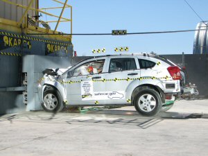 NCAP 2010 Dodge Caliber front crash test photo