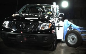 NCAP 2010 Nissan Frontier side crash test photo