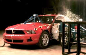 NCAP 2010 Ford Mustang side crash test photo
