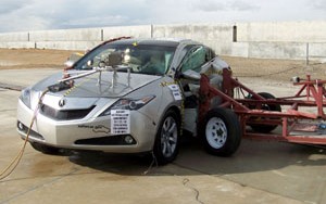 NCAP 2010 Acura ZDX side crash test photo