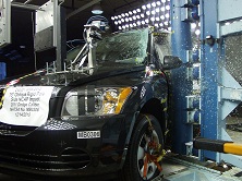 NCAP 2011 Dodge Caliber side pole crash test photo