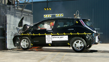NCAP 2011 Nissan Leaf front crash test photo