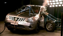 NCAP 2012 Nissan Rogue side crash test photo