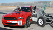 NCAP 2012 Ford Mustang side crash test photo