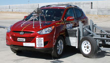 NCAP 2012 Hyundai Tucson side crash test photo