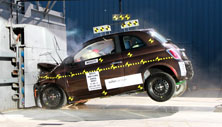 NCAP 2012 Fiat 500 front crash test photo