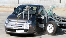 NCAP 2012 Fiat 500 side crash test photo