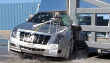 NCAP 2012 Cadillac CTS side pole crash test photo