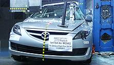 NCAP 2012 Mazda MAZDA6 side pole crash test photo