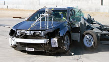 NCAP 2012 Acura TL side crash test photo