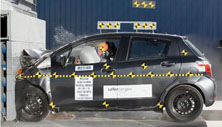 NCAP 2012 Toyota Yaris front crash test photo