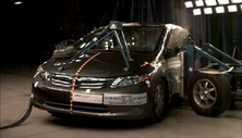 NCAP 2012 Honda Civic Hybrid side crash test photo