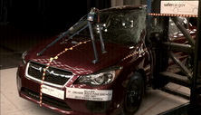 NCAP 2012 Subaru Impreza side pole crash test photo