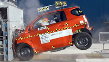 NCAP 2012 Scion iQ front crash test photo