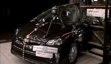 NCAP 2012 Toyota Prius Plug-in side pole crash test photo