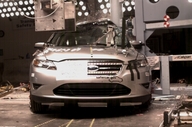 NCAP 2013 Ford Taurus side pole crash test photo