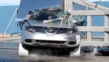 NCAP 2013 Nissan Murano side pole crash test photo