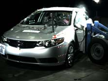 NCAP 2013 Kia Forte side crash test photo