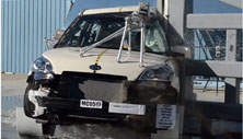 NCAP 2013 Kia Soul side pole crash test photo