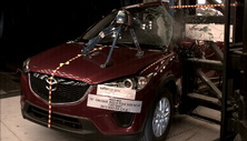 NCAP 2013 Mazda CX-5 side pole crash test photo