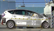 NCAP 2013 Toyota Prius v front crash test photo