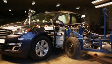 NCAP 2013 Chevrolet Traverse side crash test photo