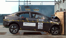 NCAP 2014 Honda Civic Hybrid front crash test photo