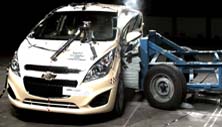 NCAP 2014 Chevrolet Spark side crash test photo